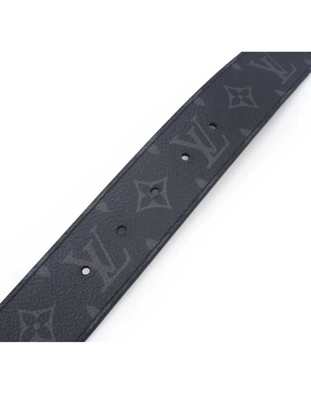 Louis Vuitton Ceinture LV Circle Black Monogram Eclipse Reversible Belt 85/34